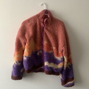 Multicolor Sherpa jacket